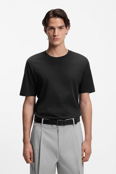 ΜΠΛΟΥΖΑ T-SHIRT HUGO - 001 ΜΑΥΡΟ